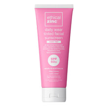 Load image into Gallery viewer, Ethical Zinc SPF50+ Daily Wear Tinted Facial Sunscreen Dark